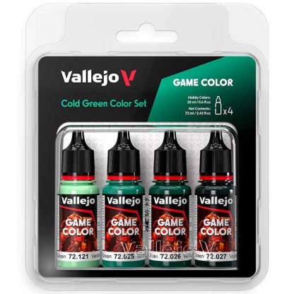 Set 4 Game Color Cold green Color